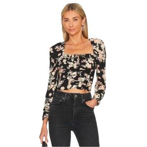 NWT Free People “Hillary” Floral Crop Top